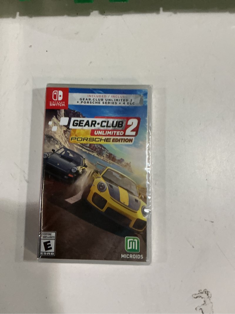 Condition photo showing New/Like New for Gear Club Unlimited 2: Porsche Edition Nintendo Switch