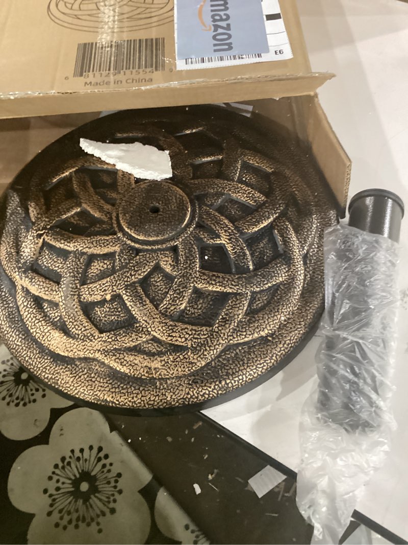 Condition photo showing Good Condition for backyard expressions patio · home · garden 911554 21 pound umbrella base, bronze