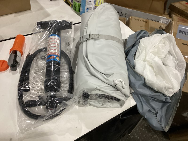 Condition photo showing New/Like New for inflatable gangway for boats and yachts, durable, quick - inflating, non-slip surface, portable inflatable floating dock ramp, easy setup for marine use