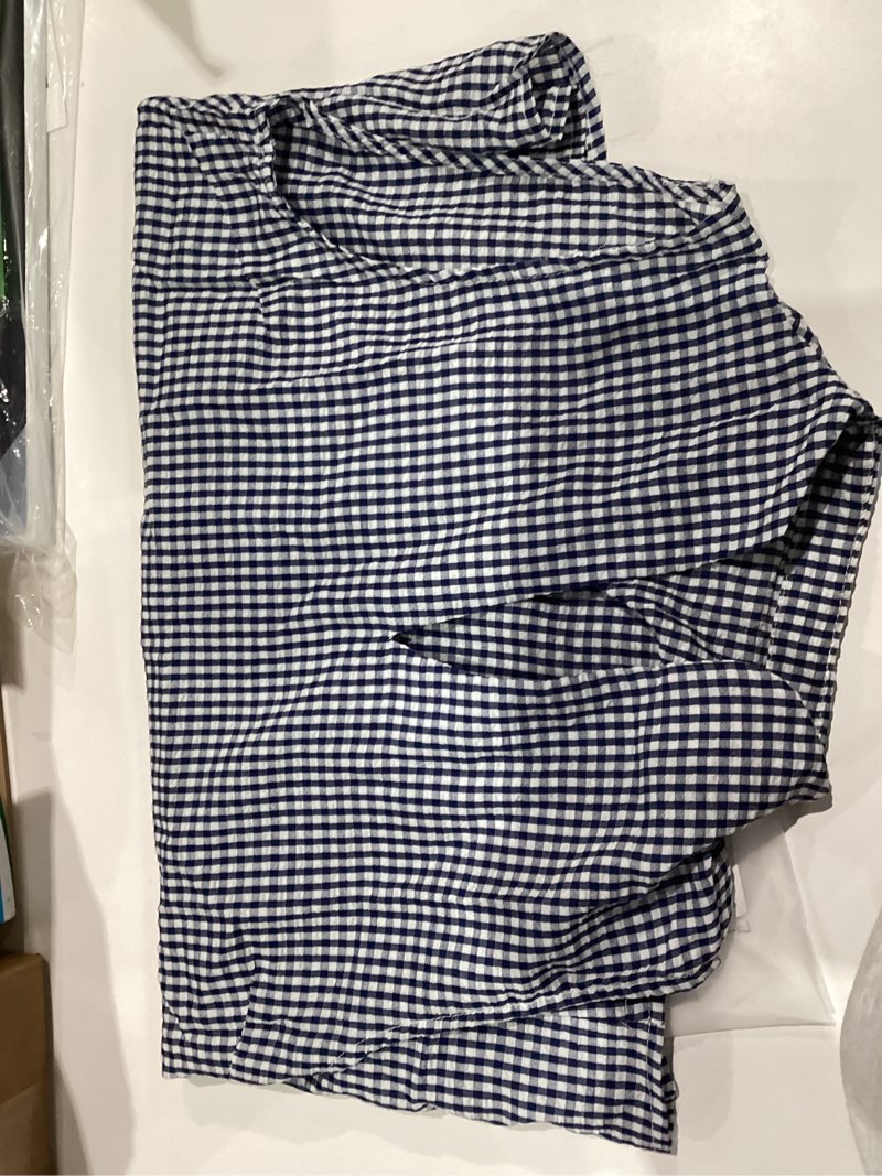Condition photo showing Good Condition for SOLY HUX Women's Work Outfits V Neck Sleeveless Blouses Summer Casual Tank Tops Business Office Dressy Striped Shirts Large Black Plaid