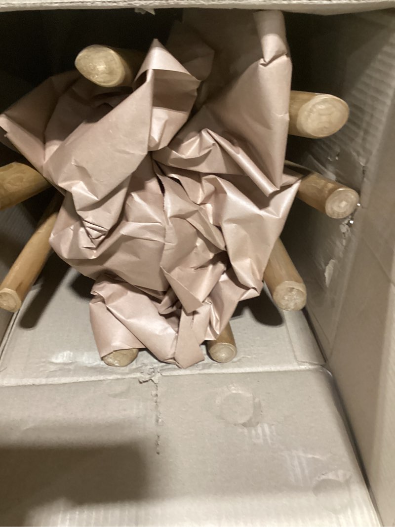 Condition photo showing Good Condition for WELLAND Teak Wood Stick Leg End Table, 16" L x 16" W x 20" H Rustic Side Table, Small Accent Table, Plant Stand for Living Room, Bedroom, Home Office