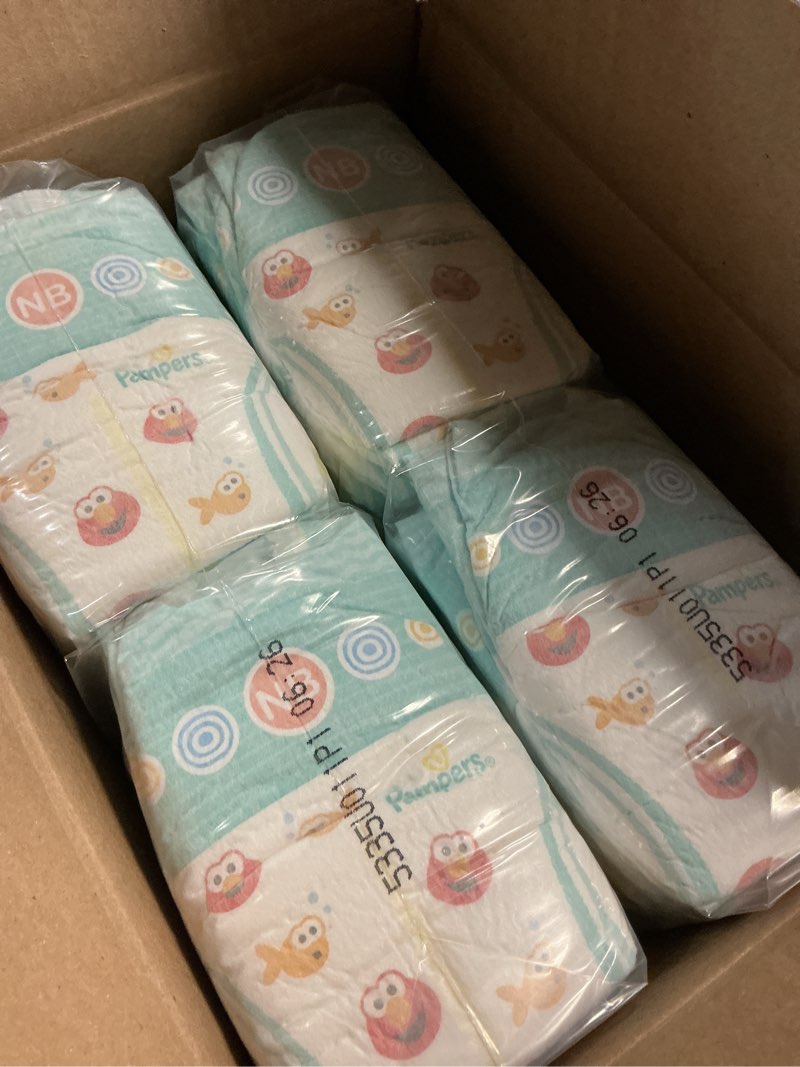 Condition photo showing Good Condition for pampers diapers - baby dry - size 0, 104 count, absorbent disposable newbort diaper (packaging may vary) newborn 104