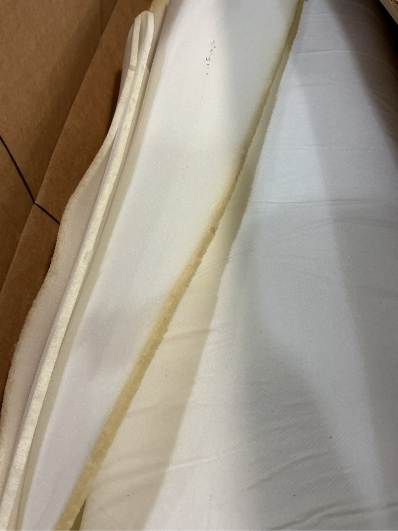 Condition photo showing As Is for ak trading co. 1/4” thick open cell upholstery foam padding – 56” wide – by the yard – soft, high-quality upholstery, crafts & diy projects foam 1/4" 2 yards