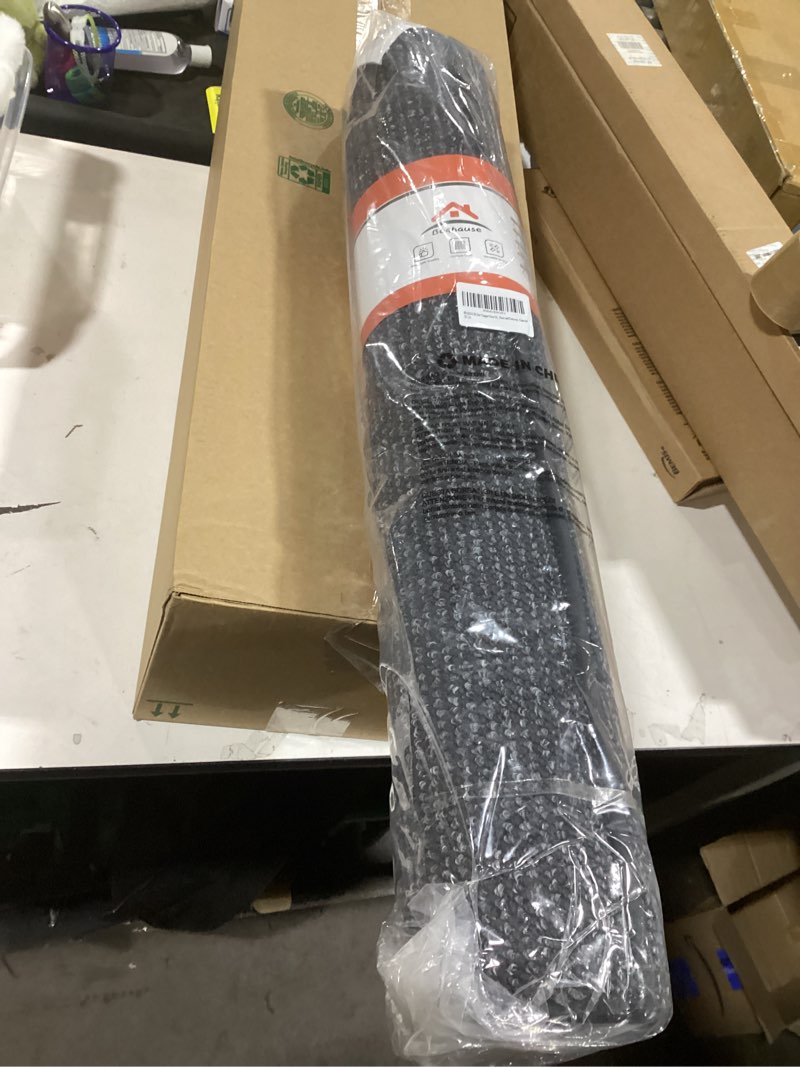 Condition photo showing Good Condition for JONATHAN Y Haze Solid Low-Pile Gray Indoor Area Rug 8x10, Coastal,Bohemian,Minimalist,Classic, Easy-Cleaning for Living Room,Bedroom,Kitchen,Pet Friendly,Non-Shedding (SEU100A-8) Grey 7'9" x 10' (Rectangular)