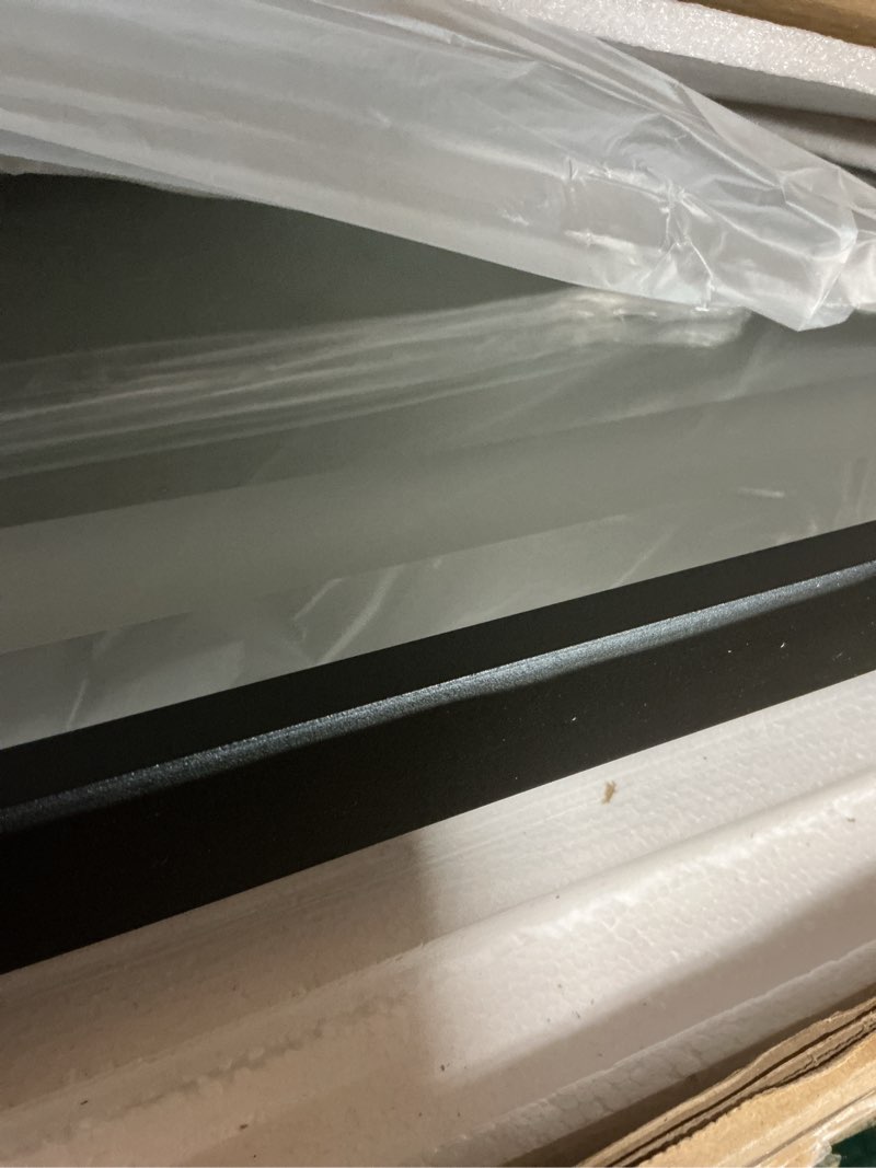 Condition photo showing Good Condition for amorho 28"x32" led bathroom mirror with black frame, front light and backlit, stepless dimmable, anti-fog, shatter-proof, memory, 3 colors, double led vanity mirror
