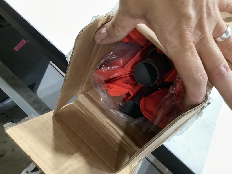 Condition photo showing Good Condition for areshark 7.5ft patio umbrella table market umbrella with 6 sturdy ribs, button tilt/crank, heavy-duty outdoor umbrellas for pool, deck, garden and backyard, orange orange 7.5ft