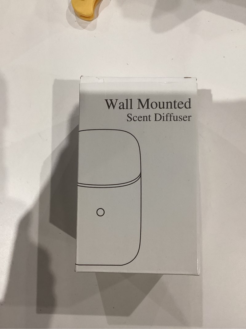 Condition photo showing As Is for waterless essential oil diffuser, plug in air scent diffuser, small aromatherapy frangrance diffuser machine with night light for home bathroom, living room, kitchen, office hotel