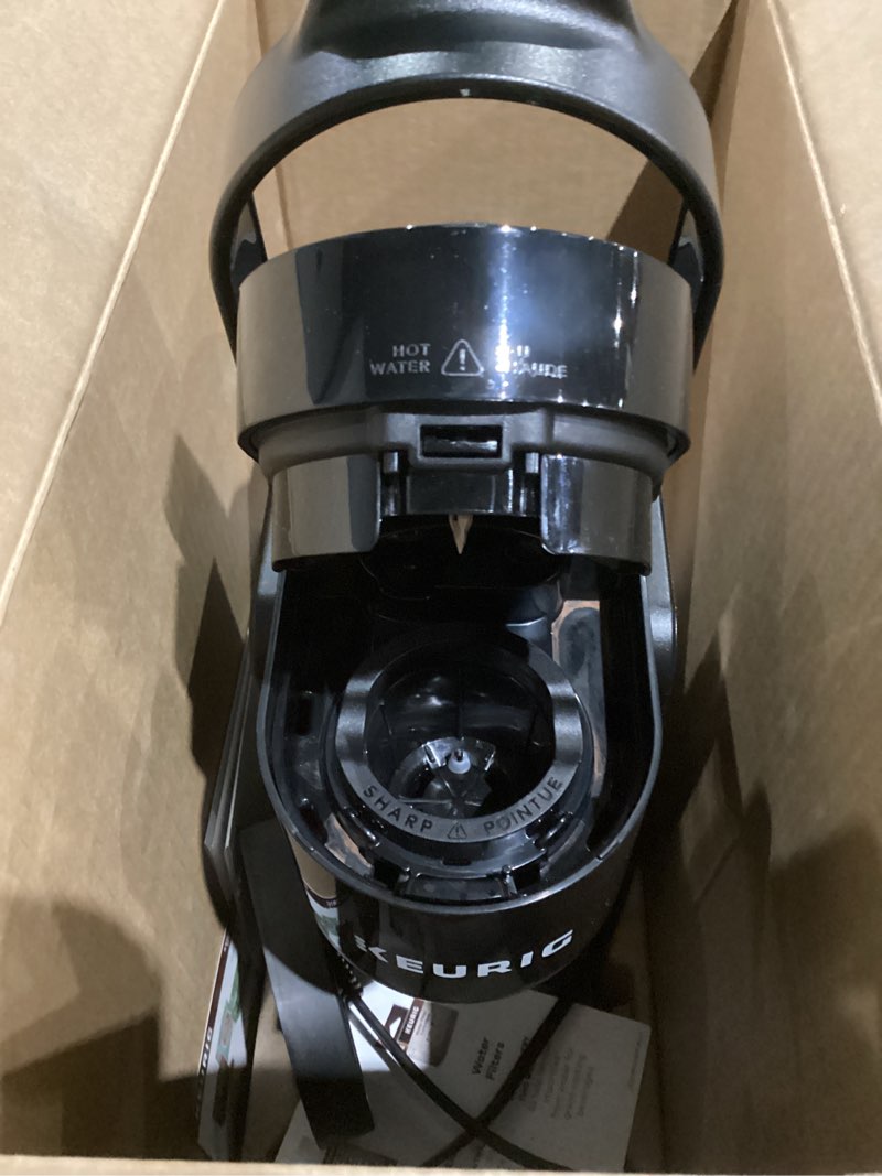 Condition photo showing As Is for Keurig K-Express Single Serve K-Cup Pod Coffee Maker, 3 Brew Sizes, Strong Button Feature, 42oz Removable Reservoir, Black