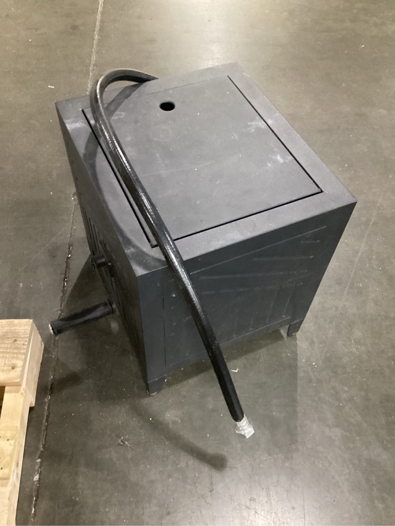 Condition photo showing As Is for style selections hose box steel 100-ft container hose reel