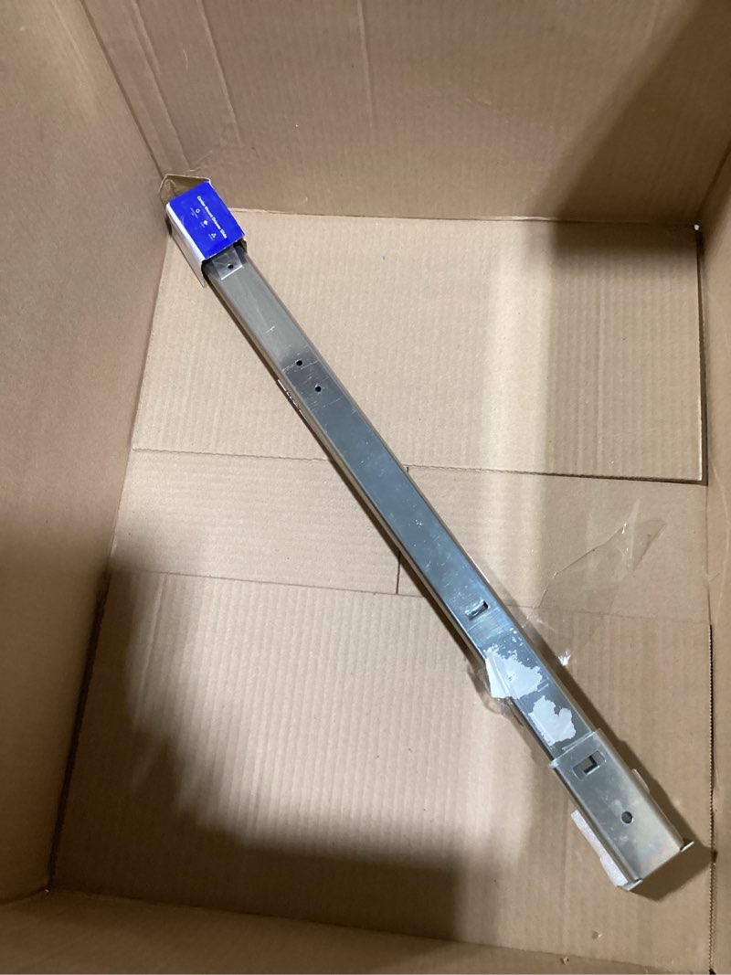Condition photo showing As Is for LONTAN 1 Pcs Center Mount Drawer Slides Bottom Mount for Cabinet and Dresser 22 Inch Heavy Duty Drawer Rails 15.5" Extension Glide Track 22 Inch 1