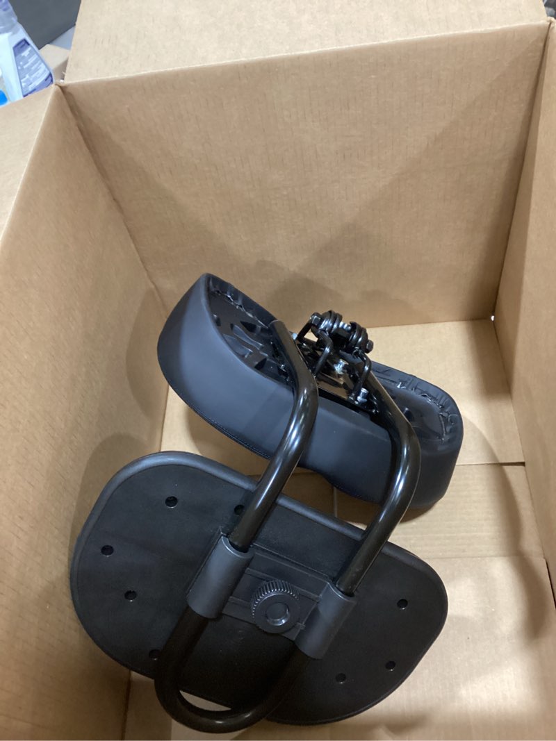 Condition photo showing As Is for Noseless Bike Seat Cushion for Men & Women - Extra Padding & Comfort Wide Bicycle Seat, Oversized Comfortable Saddle for Peloton Bikes, Exercise Bikes, Electric Bikes, Cruiser Bikes Noseless-Oversized Backrest Black