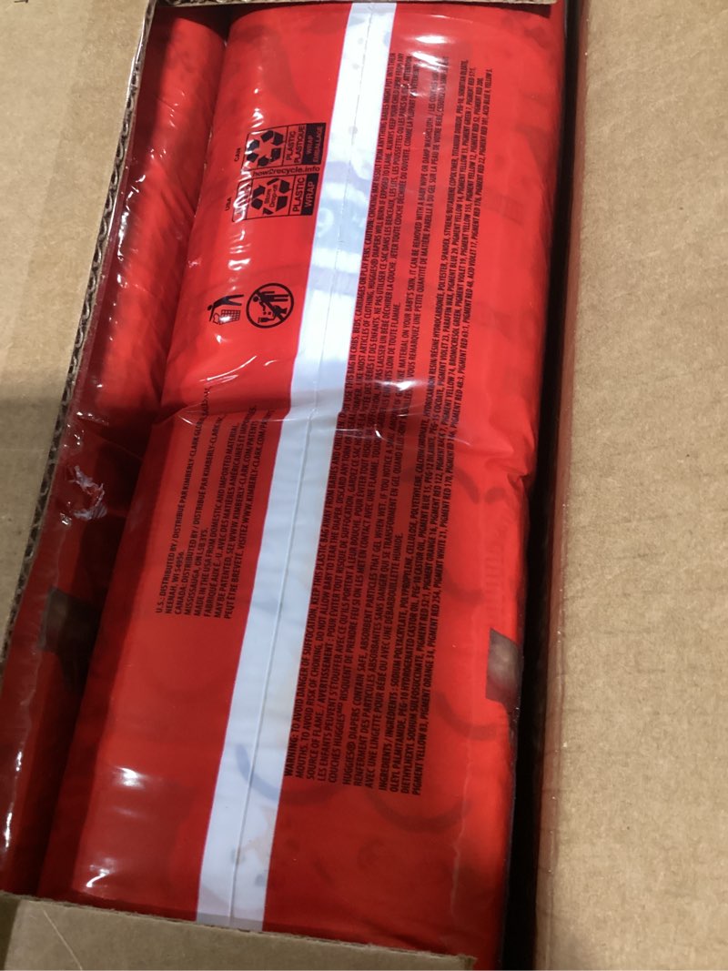 Condition photo showing As Is for Huggies Size 6 Diapers, Little Movers Baby Diapers, Size 6 (35+ lbs), 108 Count (2 Packs of 54), Packaging May Vary