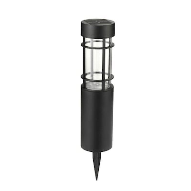 Condition photo showing As Is for  harbor breeze 10 -lumens black solar led outdoor path light ( 3500-k )
