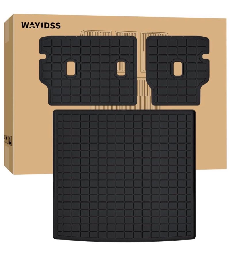 powerty cargo mats with backrest mat for honda passport 2026 accessories, all weather tpe cargo trun