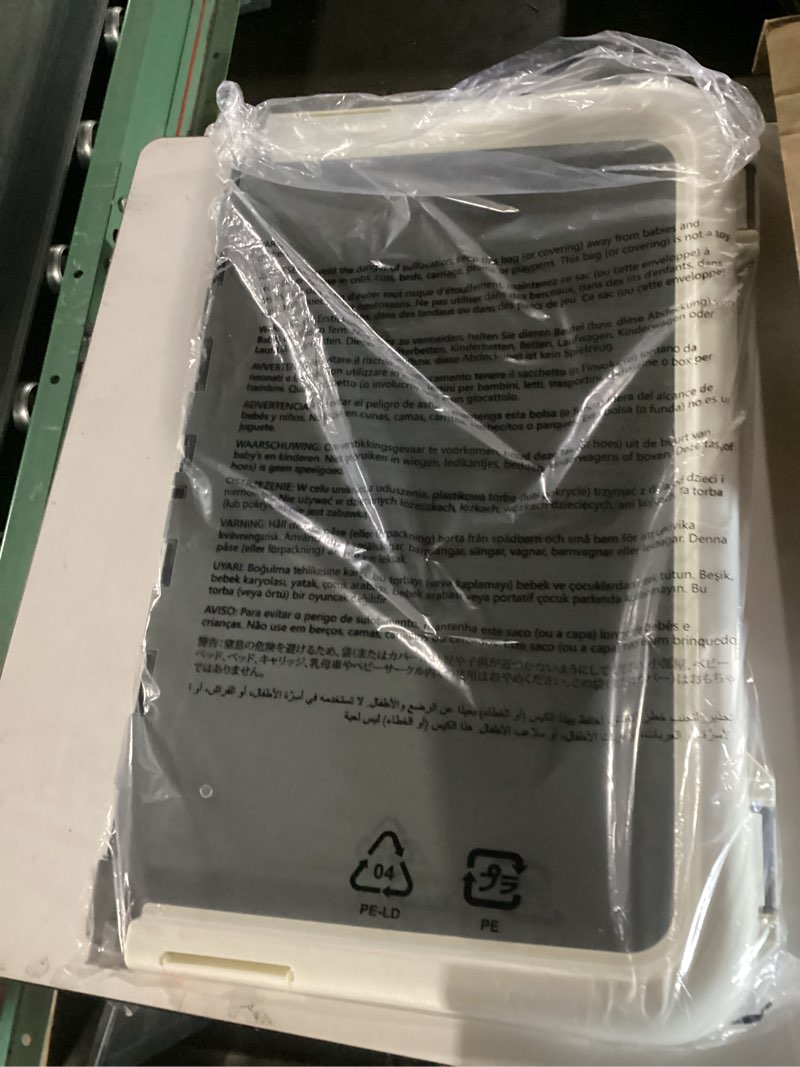Condition photo showing New/Like New for amazon basics dog training pad holder, secured latches, extra thick and non-slip, recycled plastic, 28 x 34 inch, l, white and charcoal 28'' x 34''