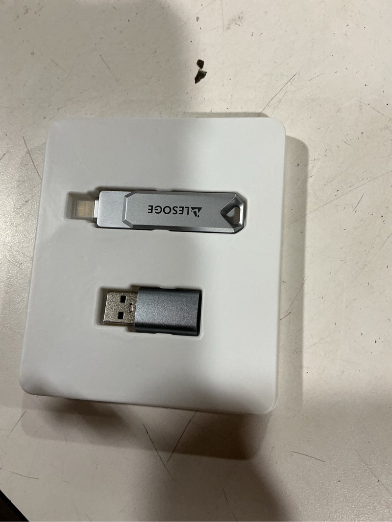 Condition photo showing Good Condition for mfi certified flash drive 256gb for iphone photo stick thumb drive, high speed usb memory stick iphone flash drive for photos, external storage jump drive for iphone/ipad/android/pc (light pink) 256gb light pink