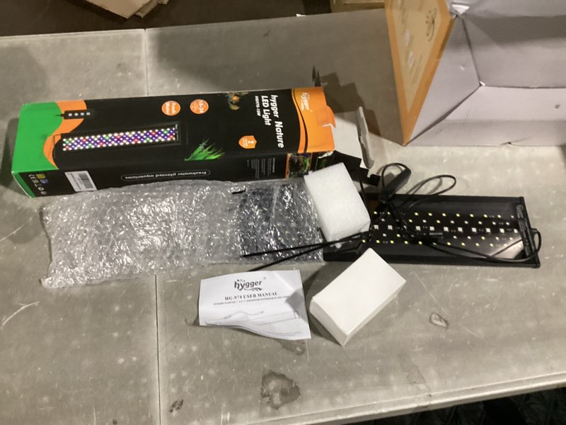 Condition photo showing Good Condition for hygger Advanced LED Aquarium Light with Timer, 24/7 Lighting Cycle & DIY Mode, Full Spectrum Fish Tank Light for 18-24 in Freshwater Planted Tank 18"- 24"