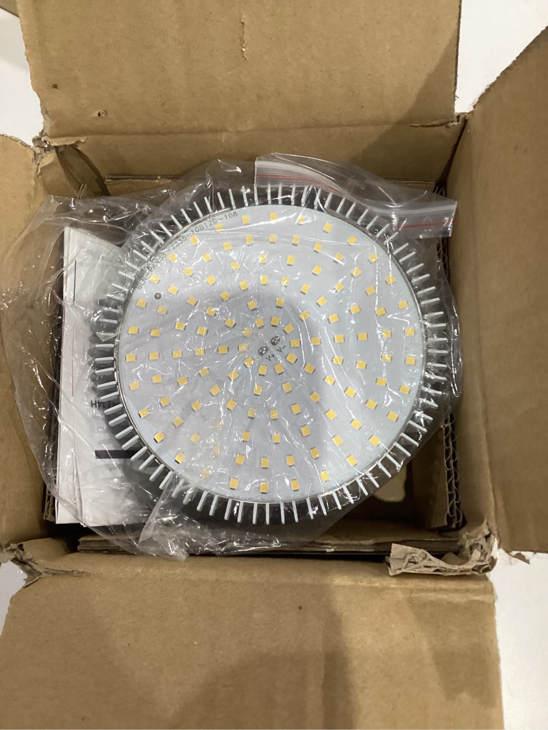 Condition photo showing Good Condition for bstrip hanging grow lights for indoor plants, 25w led full spectrum plant lights for indoor growing with timer, 16.4ft power cord, 5000k, pendant or ceiling perfect for tall plants, and plant shelf white 5000k