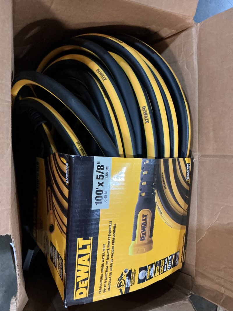 Condition photo showing Good Condition for dewalt professional grade heavy duty garden hose 100 feet x 5/8 inch