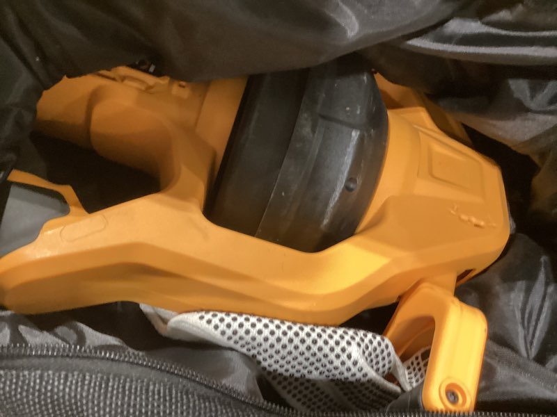 Condition photo showing As Is for cordless drain auger compatible with dewalt 20v battery, auto-feed plumbing drain snake with 23.62ft replaceable cable, drain clog cleaner tool for sink, toilet, bathtub, sewer (battery not included) 23.62 ft