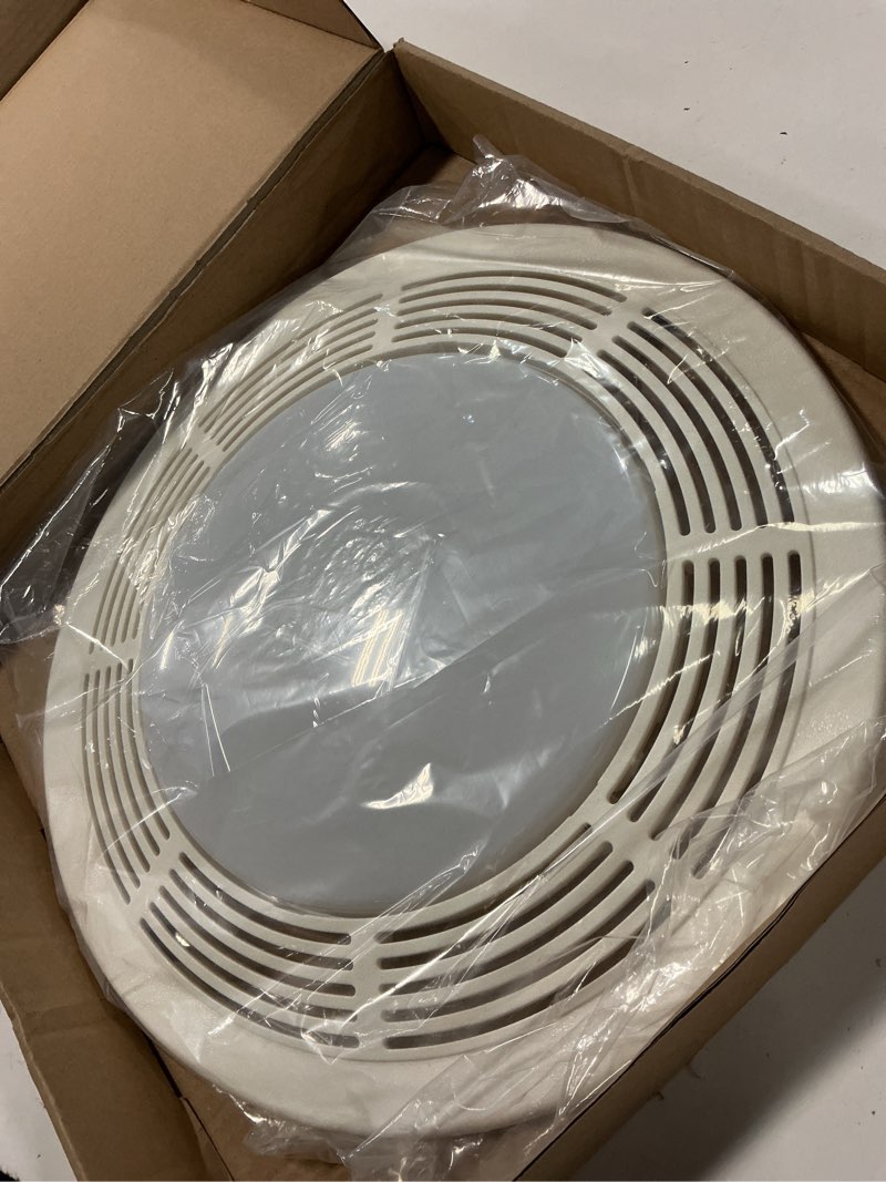 Condition photo showing Good Condition for s97017702 fan light grill cover assembly with light lens & grille springs replacement for broan nutone 15" round ventilation fan/light fits 8663rp 8664rp 750 751 n750 8663fl 8663rf 8673rp vl3668rp