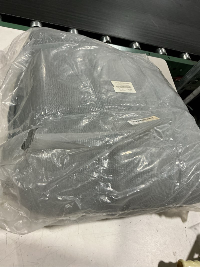 Condition photo showing Good Condition for windscreen4less 18' x 22' sun shade sail with a-ring wire rope rectangle outdoor shade cover for deck backyard patio garden (light gray)