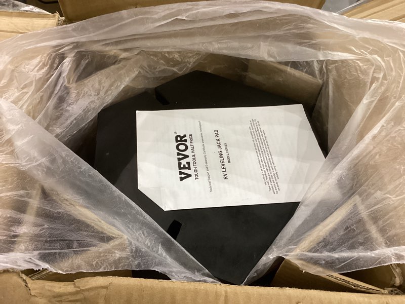 VEVOR RV Leveling Pads, 4-Pack Rubber Trailer Jack Pads, Each with 5000 lbs Capacity, Jack Stabilize