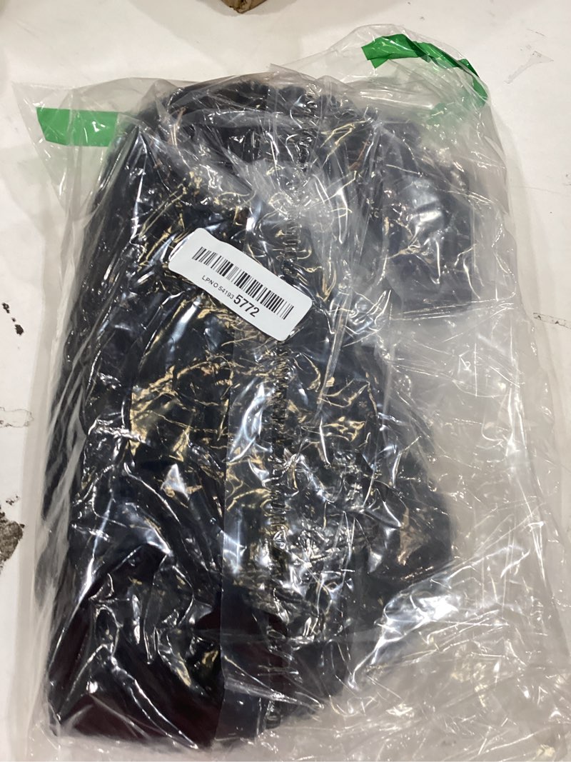 Condition photo showing Good Condition for fancee yaki wavy headband wigs for black women 26 inch black kinky straight wear and go wig with curly wavy ends synthetic glueless half wig with headbands attached blow out style natural hair texture natural black 26''