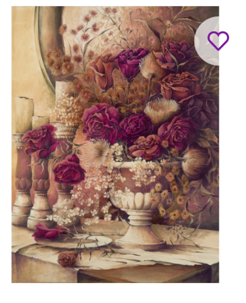 \" Rose Still Life canvas print  12 x 16 