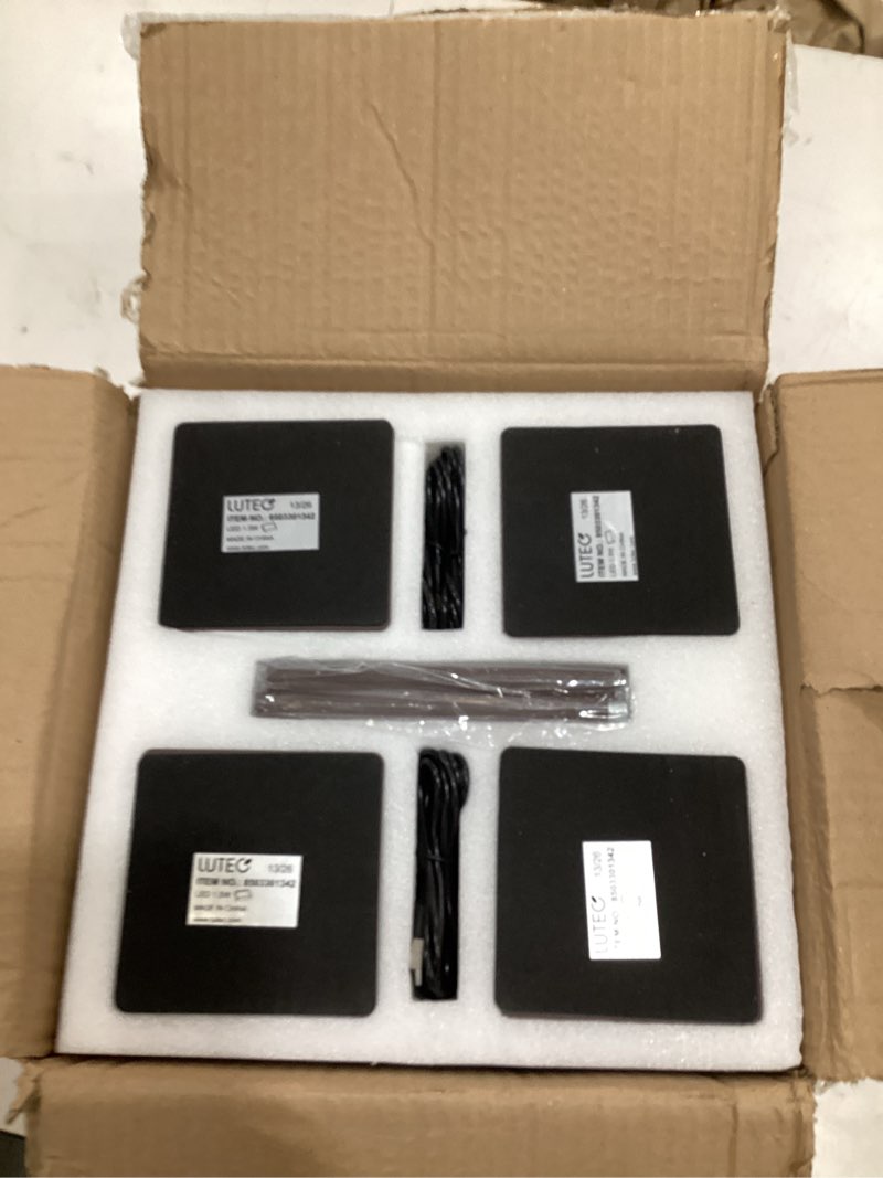 Condition photo showing Good Condition for lutec 4 pack cordless table lamp,6000mah rechargeable battery operated desk lamp,two adjustable heights,waterproof, touch control & 3 color stepless dimming for restaurant/bedroom/bars/outdoor (brown)