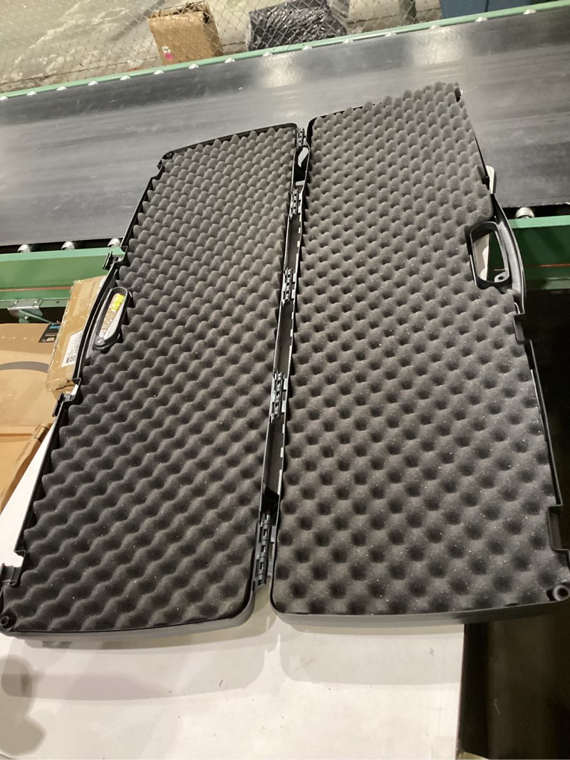 Condition photo showing New/Like New for plano gun guard se series gun case, black, lockable padlock tabs for travel, gun cases for rifles and gun accessories double rifle/shotgun case