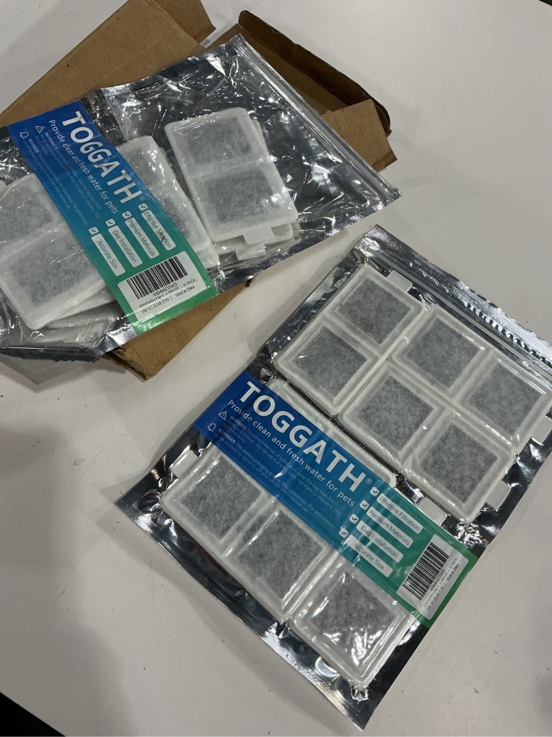 Condition photo showing Good Condition for TOGGATH 6 Pack Cat Water Fountain Filter Replacement Compatible with PetSafe Whisker City Automatic 