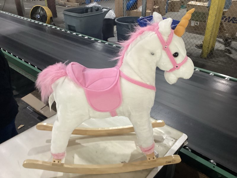Condition photo showing New/Like New for happy trails palle the rocking unicorn