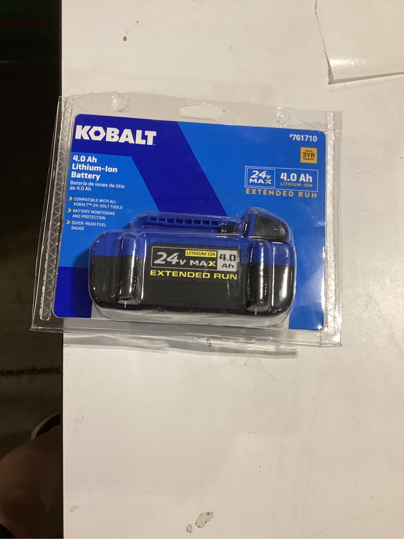 kobalt lithium ion battery 4.0