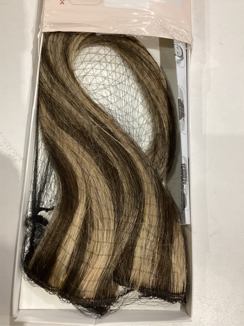 Condition photo showing Good Condition for benehair 6 pcs clip in short hair extensions 100% real human hair seamless & invisible for women instant volume highlight length for daily use 12" medium brown&dark blonde 12 inch medium brown&dark blonde