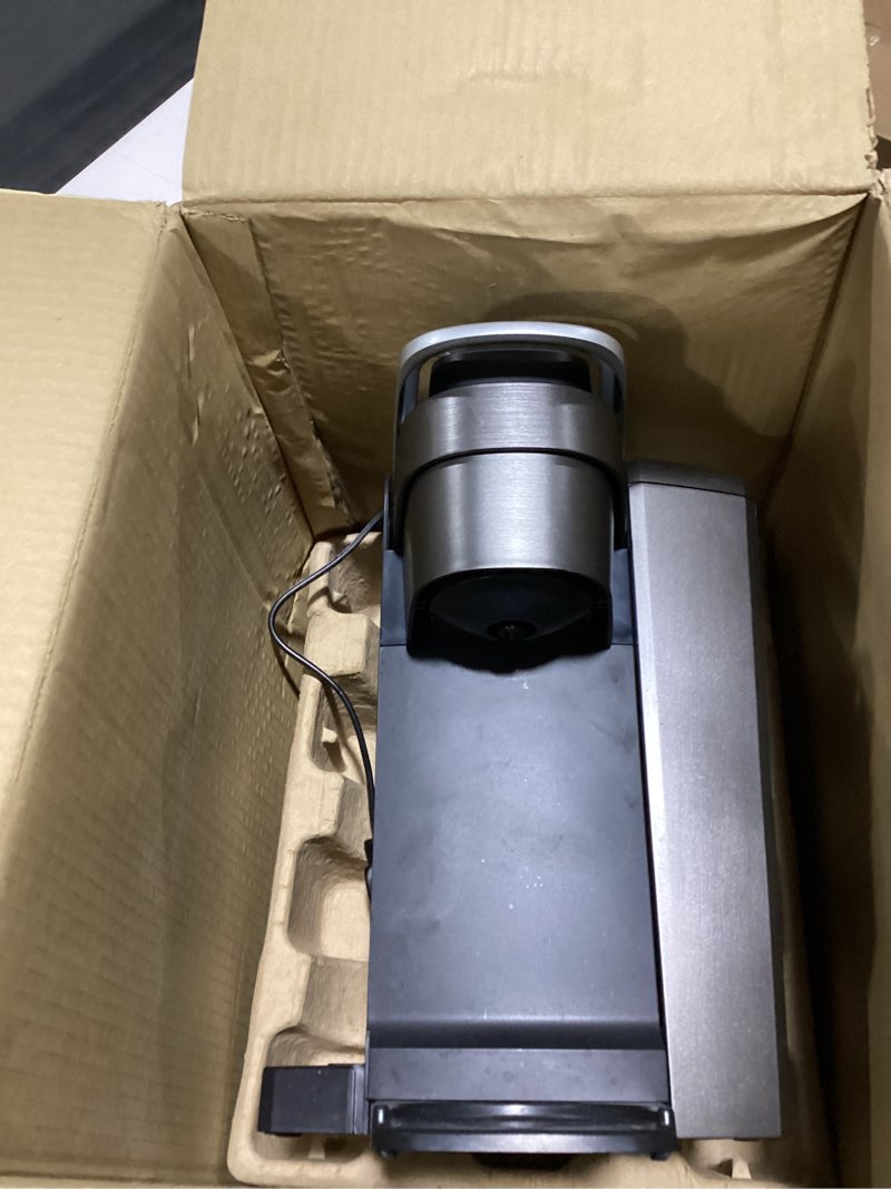 Condition photo showing As Is for Keurig K-Elite Single Serve K-Cup Pod Coffee Maker, with Strength and Temperature Control, Iced Coffee Capability, 8 to 12oz Brew Size, Programmable, Brushed Slate