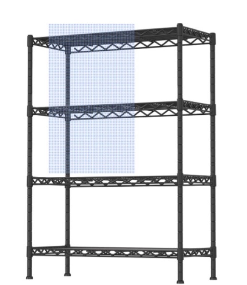 4-shelf adjustable heavy duty storage shelving unit, metal organizer wire rack for laundry bathroom kitchen pantry closet, black visit the soywey store 4.6 