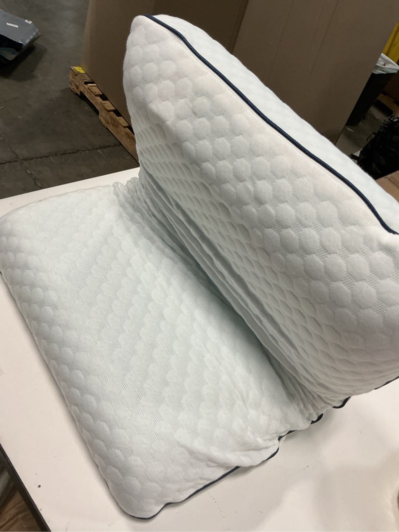 Condition photo showing As Is for WEEKENDER Gel Memory Foam Pillow - Standard Size - 2-Pack - Medium Plush Feel - Neck & Shoulder Support - For Back, Side, & Stomach Sleepers - Home, Hotel, & Hospital Essentials Standard 2 Pack