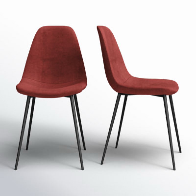 Kody Performance Velvet Dinning Chair  set of 2 