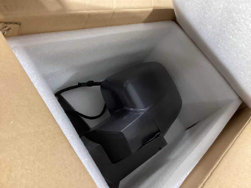 Condition photo showing Good Condition for left driver side mirror compatible with 2014-2018 ram 1500 2500/2019-2022 ram 1500 classic with manual folding power glass heated temperature sensors matte black replace#68462819aa(6pins) l-6pins matte black