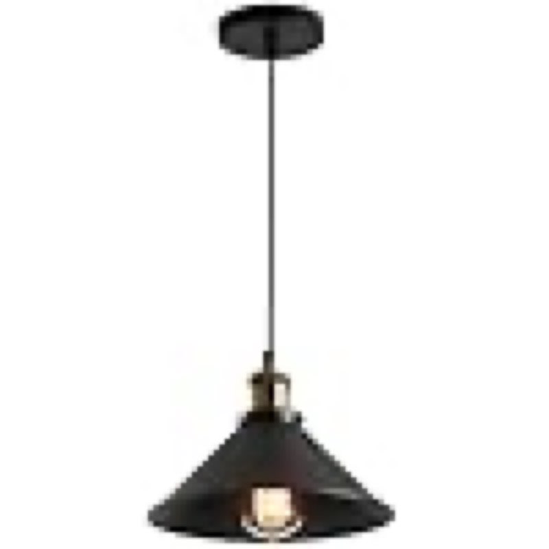 (Similar)Vintage Industrial Metal Dome Pendant Light: 1-Light E26/E27 Hanging Pendant Fixture for Kitchen Island, Dining Room, Sink, Bar Chandelier, D1-XYCa