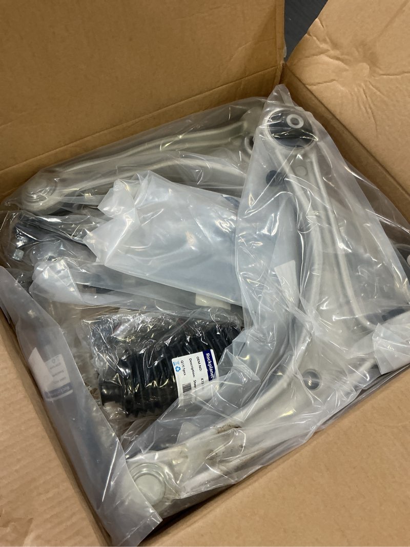 Condition photo showing Good Condition for front suspension control arm kit compatible with 2011-2017 honda odyssey 3.5l lower control arm, outer and inner tie rod ends, sway bar links