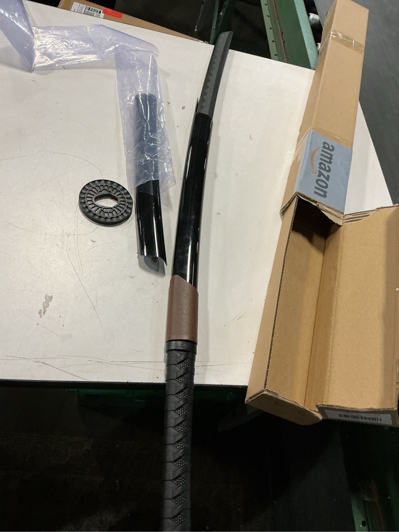 Condition photo showing As Is for High-Toughness Polypropylene Plastic Sword, Thickened Blade Upgraded Martial Arts Training Sword, Iaido Katana with Sheath, Suitable for Practice, Performance and Training A-Thick 41 in