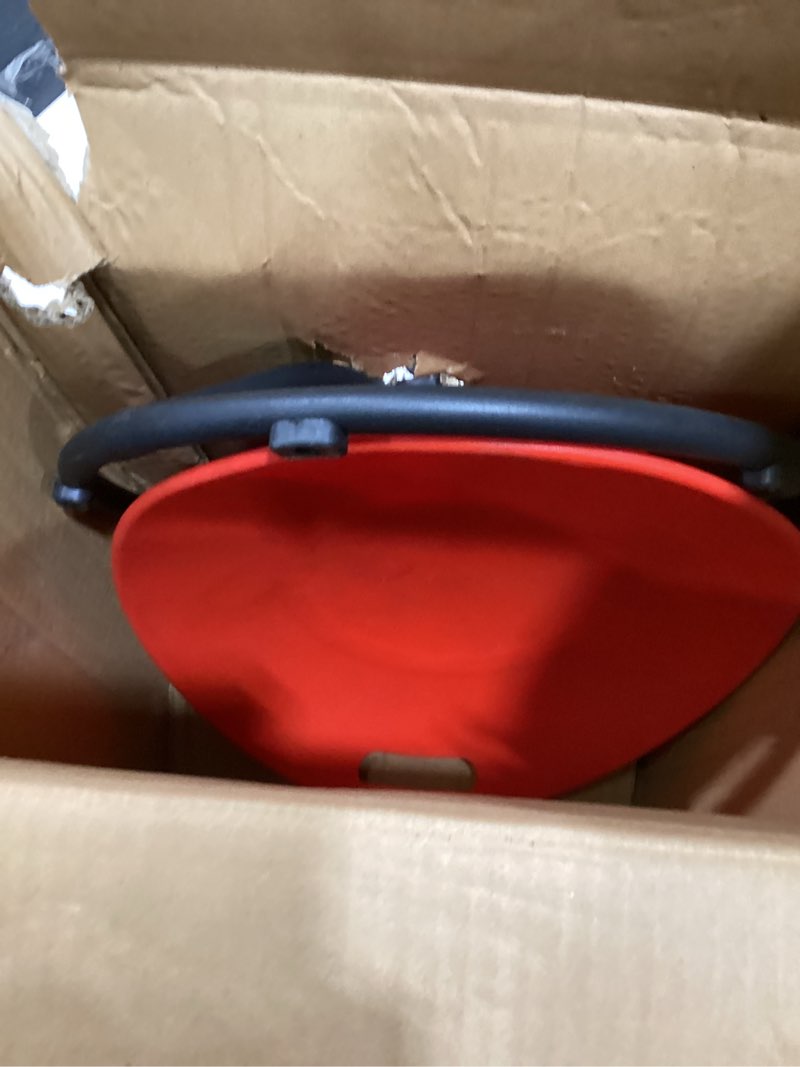 Condition photo showing As Is for spinning chair for autistic kids - sensory spinning chair for autistic children with safety handle & non-slip design, sensory swivel chairs for kids 3-8 years(red)