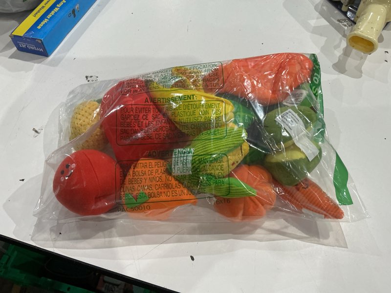 Condition photo showing Good Condition for hahaland baby sensory toys - 16 pcs my first fruit vegetable color sorting play food crinkle, rattle, baby toys 6-12 months montessori toys for 1 year old boy girl gifts 6 9 month old toy one year old