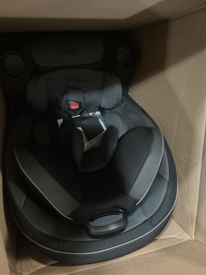 Condition photo showing As Is for safety 1st grow and go all-in-one slim convertible car seat, rear facing, 5-40 lbs, forward facing (30–65 lbs), high back booster seat 40-100 pounds, black phantom black phantom original