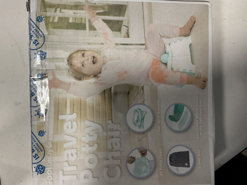 Condition photo showing Good Condition for jool baby portable potty training chair with travel bag and 30 liners, foldable, indoor/outdoor use, camping (aqua)