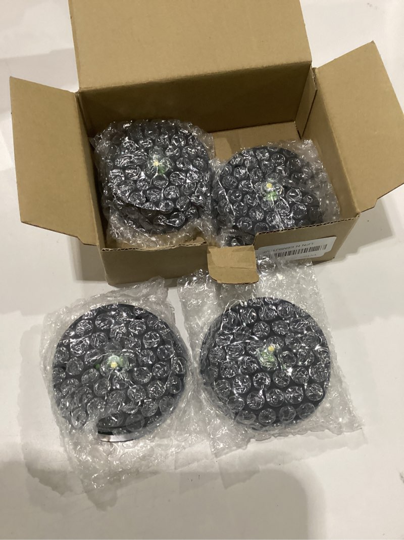 Condition photo showing New/Like New for solar light replacement top parts 4 pack(top size 3.31 inch,bottom size 2.83 inch) 7 lumens lantern lids waterproof led replacement light decorations for outdoor garden, patio,pathway,yard 3.31in-4 pack-warm white