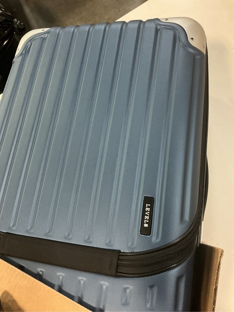 Condition photo showing Good Condition for level8 grace carry on luggage airline approved, 20 inch expandable hard sided luggages with spinner wheels, harshell small rolling suitcase for women men with tsa lock, blue