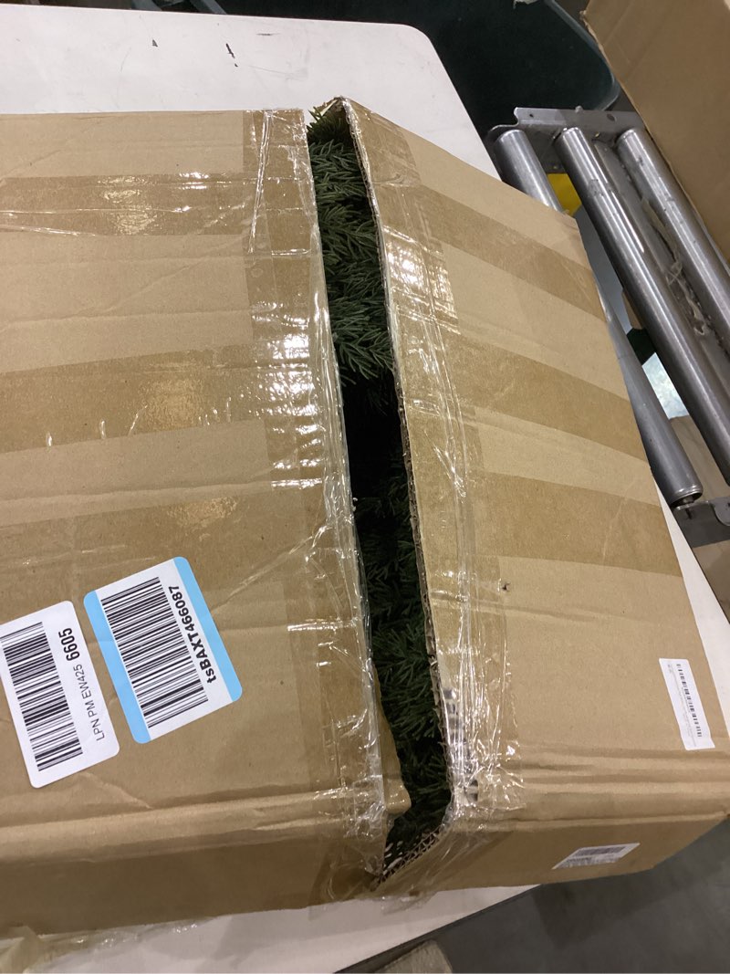 26 Inch Christmas Wreath for Front Door, Lush Realistic Cedar Pine Wreath Outdoor - Winter Wreaths f